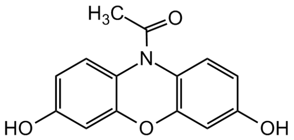 10-Acetyl-3,7-dihydroxyphenoxazine