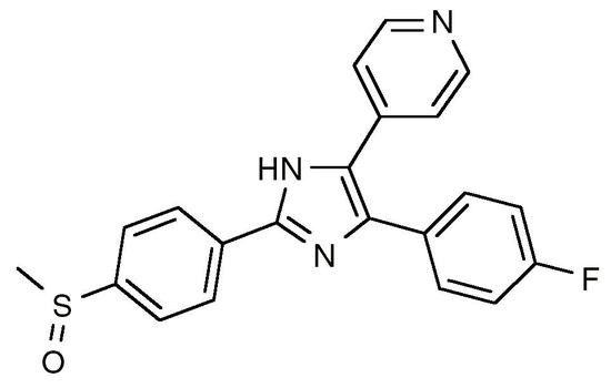 SB 203580, Free Base (SB203580, 4-(4-Fluorophenyl)-2-(4-methylsulfinylphenyl)-5-(4-pyridyl)1H-imidaz