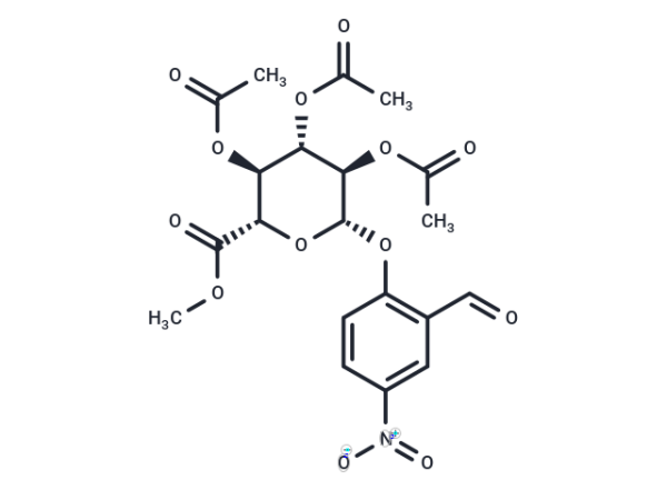 beta-D-Glucopyranosiduronic acid,2-formyl-4-nitrophenyl,methyl ester,2,3,4-triacetate