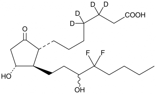 13,14-dihydro-15(R,S)-hydroxy-16,16-difluoro Prostaglandin E1-d4