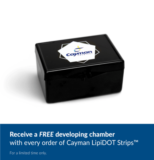 Cayman LipiDOT Strips(TM) - Developing Chamber