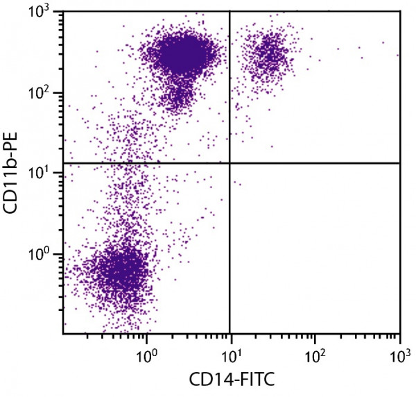 Anti-CD11b, clone ICRF44 (PE )