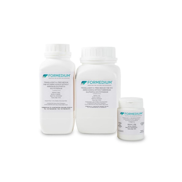 Translucent K free medium", YNB w/o Amino acids and without Ammonium sulphate and w/o Potassium