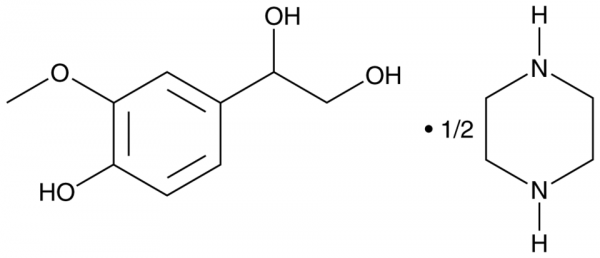4-hydroxy-3-Methoxyphenylglycol (piperazine salt)