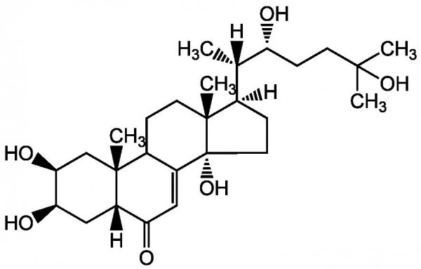 Ecdysone (alpha-Ecdysone, BRN 2422986, CCRIS 6931, 2beta,3beta,14alpha,22R,25-Pentahydroxy-5beta-cho