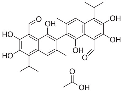 Gossypol-acetic acid