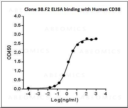 Anti-Mouse Monoclonal Antibody to Human CD38 (Clone: 38.F2)