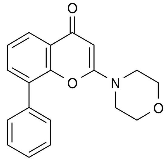 LY 294002, Free Base (2-(4-Morpholino)-8-phenyl-4H-1-benzopyran-4-one, LY294002, CAS 154447-36-6), &gt;