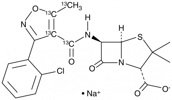 Cloxacillin-13C4 (sodium salt)