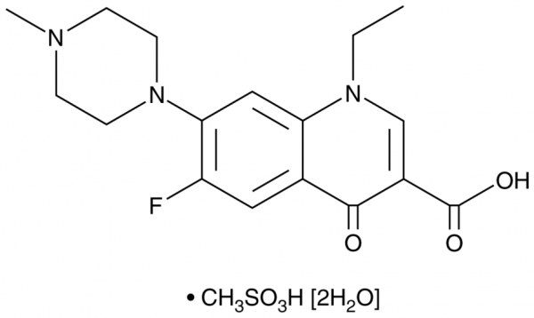 Pefloxacin (mesylate hydrate)