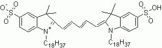 DiIC18(5)-DS (1,1-Dioctadecyl-3,3,3,3-tetramethylindodicarbocyanine-5,5-disulfonic acid)