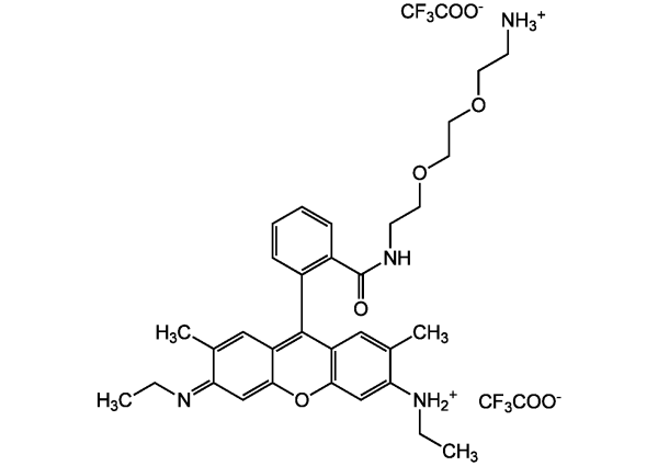 Rhodamine 6G bis(oxyethylamino)ethane amide bis (trifluoroacetate)