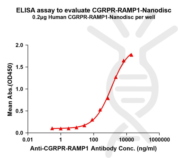 CGRPR-RAMP1 (human) full length protein-synthetic nanodisc