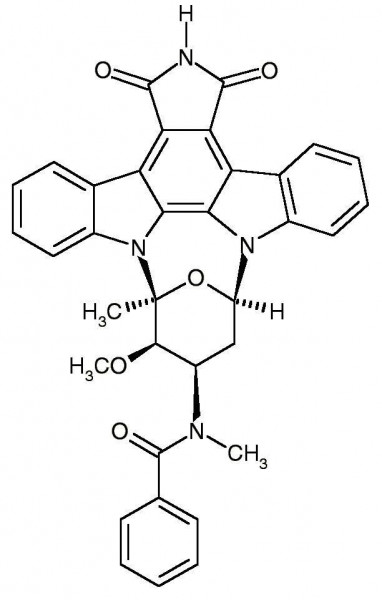Stauprimide (N-Benzoyl-7-oxostaurosporine)