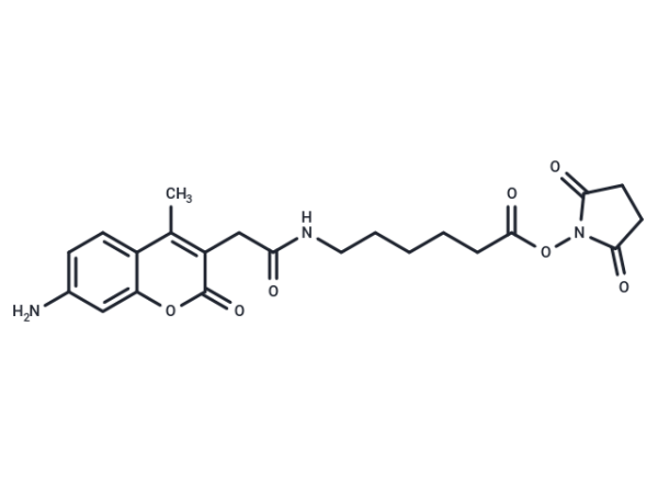 AMCA-X, SE [3-(7-amino-4-methyl-2-oxo-2H-chromen-3-yl)propanoic acid, succinimidyl ester]