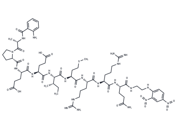 Abz-Ala-Pro-Glu-Glu-Ile-Met-Arg-Arg-Gln-EDDnp