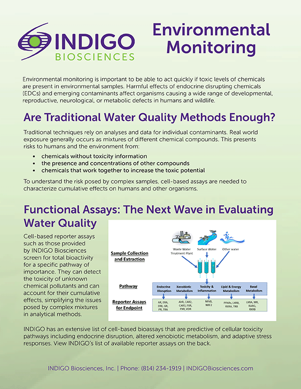 Indigo Biosciences Environmental Monitoring