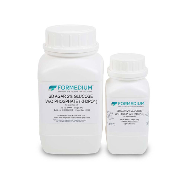 SD Agar / 2% Glucose w/o Phosphate (KH2PO4)