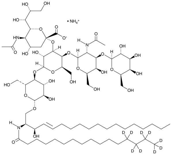 C16 Ganglioside GM1-d9 (d18:1/16:0-d9) (ammonium salt)