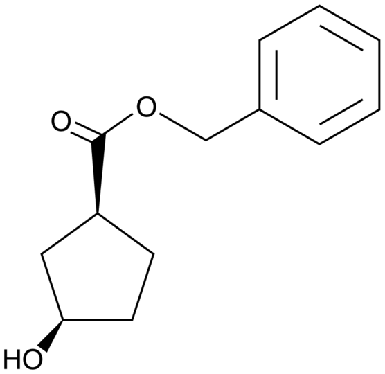 (1R,3S)-3-Hydroxycyclopentane carboxylic acid benzyl ester