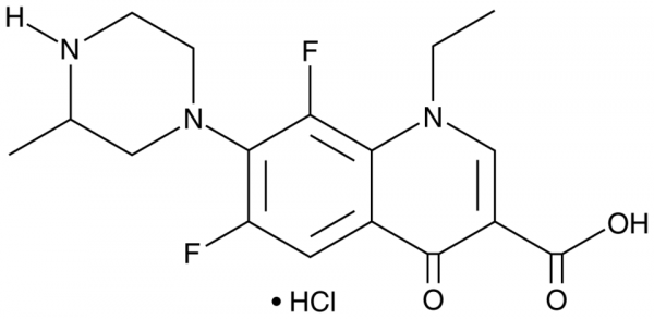 Lomefloxacin (hydrochloride)