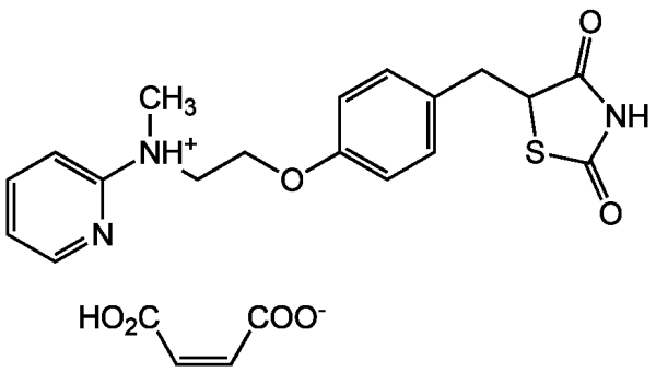 Rosiglitazone, maleate