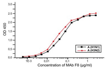 Anti-Influenza A nucleoprotein, clone F8