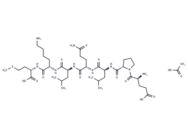 H-Glu-Pro-Leu-Gln-Leu-Lys-Met-OH acetate