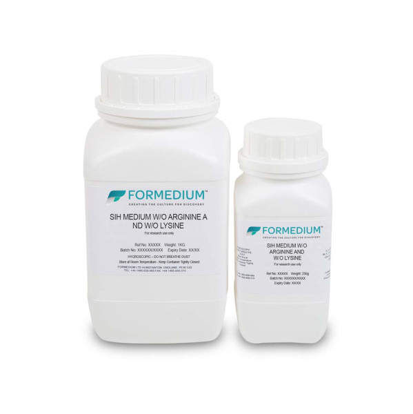 SIH medium w/o Arginine and w/o Lysine