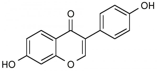 Daidzein (7-Hydroxy-3-(4-hydroxyphenyl)-4H-1-benzopyran-4-one, 4&#039;,7-Dihydroxyisoflavone, 7-Hydroxy-3