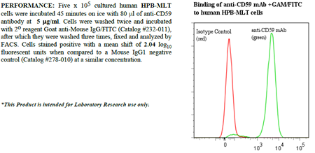 Anti-CD59 (human), clone BRA-10G, preservative free
