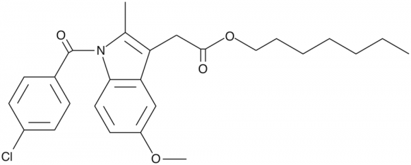 Indomethacin heptyl ester