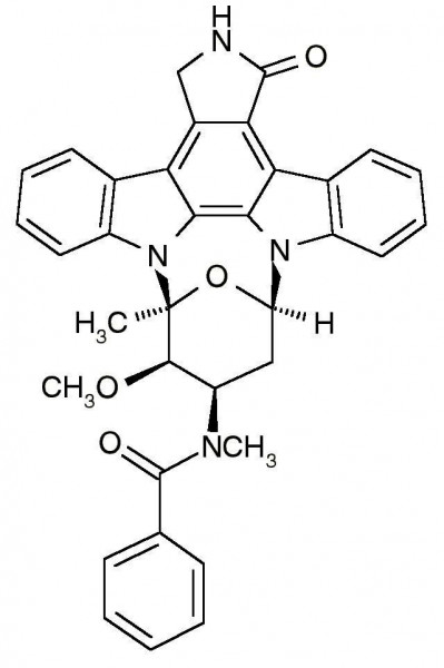 PKC412 (4&#039;-N-Benzoyl Staurosporine, CGP 41251, Midostaurin)