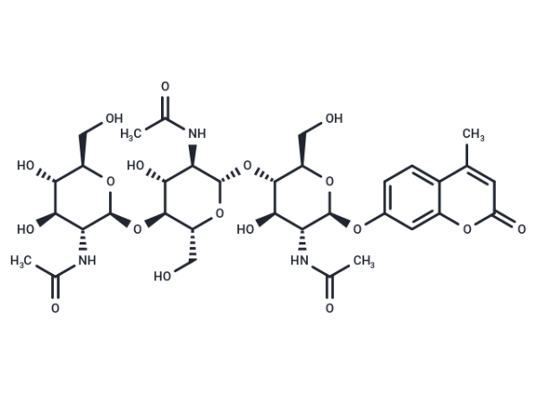 4-Methylumbelliferyl-beta-D-N,N',N''-Triacetylchitotrioside