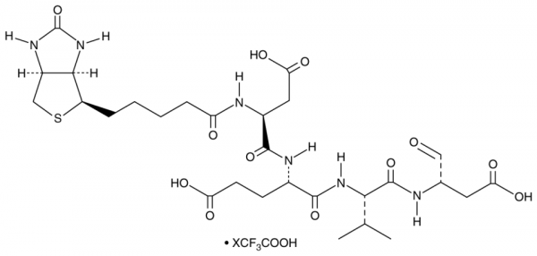 Biotin-DEVD-CHO (trifluoroacetate salt)
