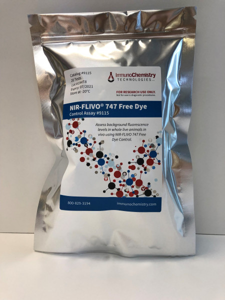 NIR-FLIVO(TM) 747 Free Dye Control Kit (DyLight(R) 747 Carboxylic Acid Form), 20 tests