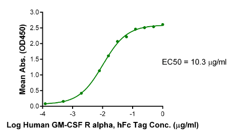 GM-CSF R alpha hFc Chimera, Human
