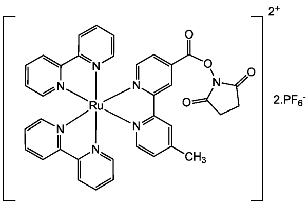 Ru(bpy)2(mcbpy-O-Su-ester)(PF6)2