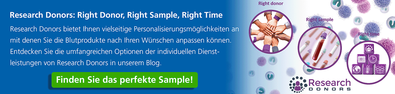 Personalisierte Blutprodukte von Research Donors 