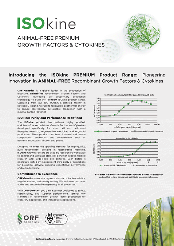ISOkine – Animal-free Growth Factors & Cytokines