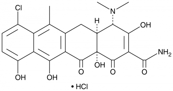 Anhydrochlortetracycline (hydrochloride)