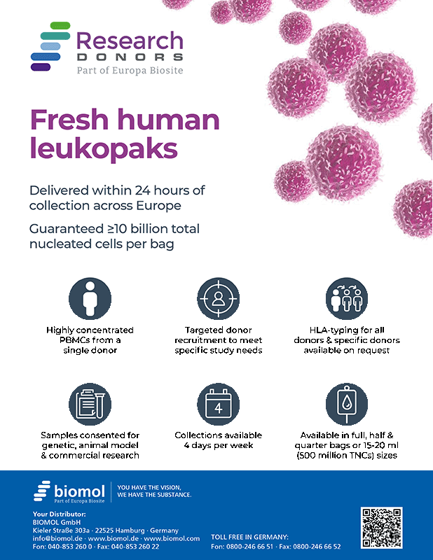 Fresh Leukopaks and Frozen PBMCs