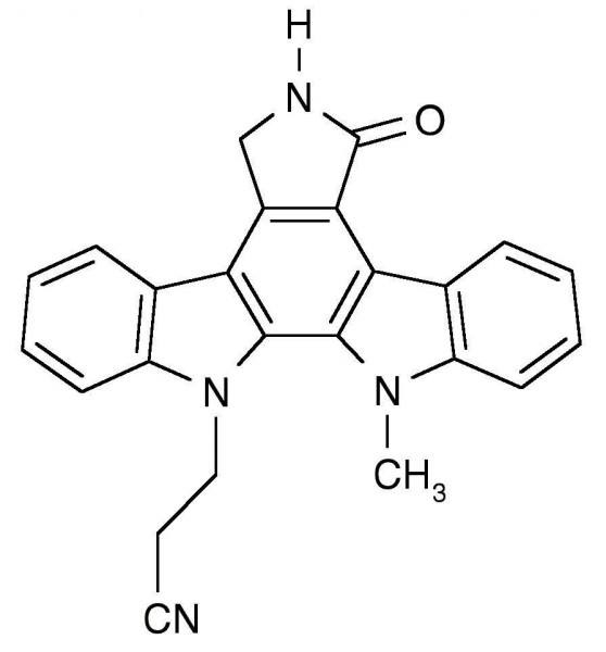 Go697612-(2-cyanoethyl)-6,7,12,13-tetrahydro-13-methyl-5-oxo-5H-indolo[2,3-a]pyrrollo[3,4-c]carbazol