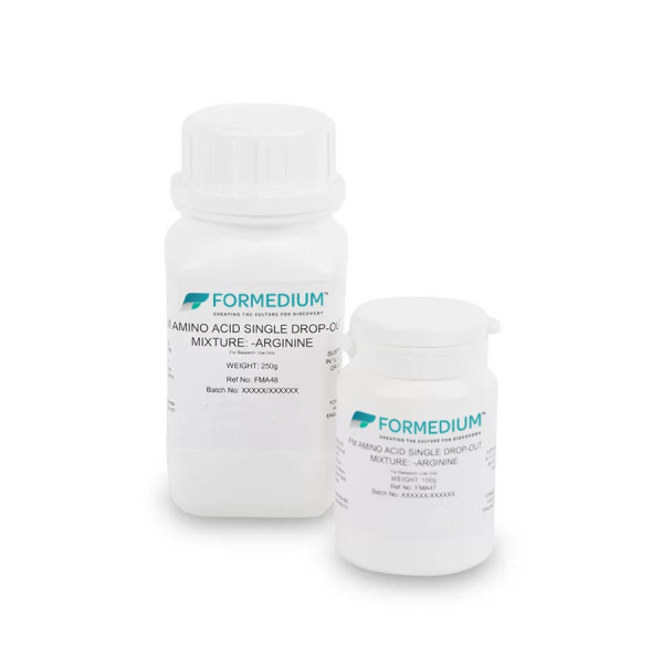 FM drop-out mixture, minus Arginine, 7600 mg/l